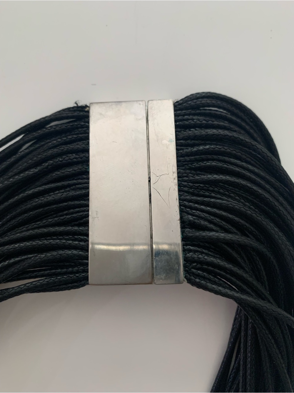 Black Multi-Strand Pendant Necklace by - Picture 3 of 12